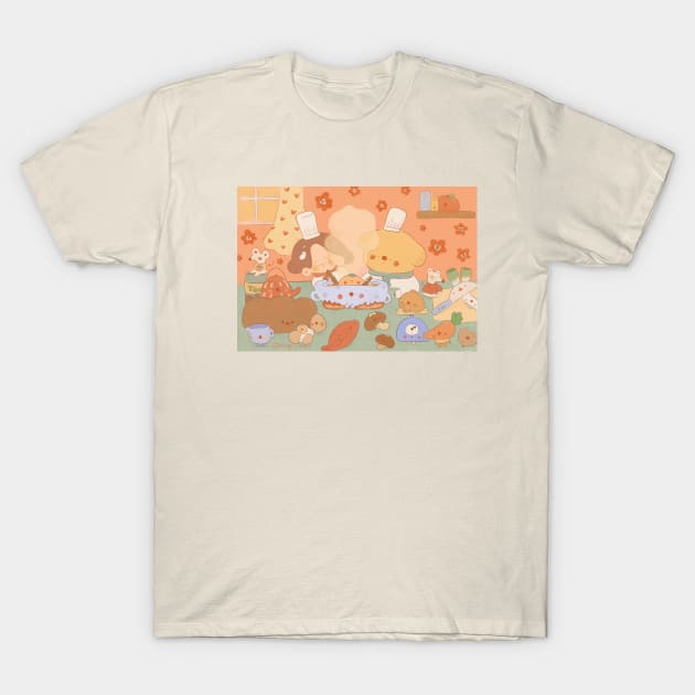 Cooking Together T-Shirt by orangelimes